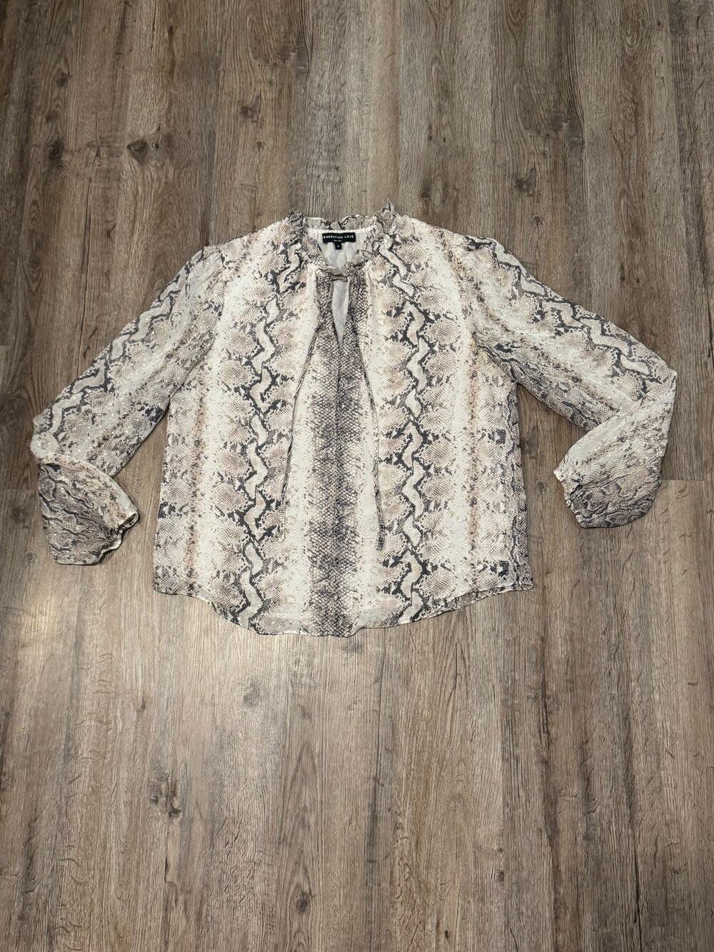 Generation Love Women’s Silk Blouse Size Medium